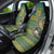 Custom South Africa Rugby Bokke Mascot Car Seat Cover With Flag Style LT9 - Wonder Print Shop