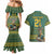 Custom South Africa Rugby Bokke Mascot Couples Matching Mermaid Dress and Hawaiian Shirt With Flag Style LT9 - Wonder Print Shop