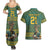 Custom South Africa Rugby Bokke Mascot Couples Matching Summer Maxi Dress and Hawaiian Shirt With Flag Style LT9 - Wonder Print Shop