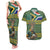 Custom South Africa Rugby Bokke Mascot Couples Matching Tank Maxi Dress and Hawaiian Shirt With Flag Style LT9 - Wonder Print Shop