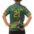 Custom South Africa Rugby Bokke Mascot Family Matching Long Sleeve Bodycon Dress and Hawaiian Shirt With Flag Style LT9 - Wonder Print Shop