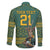 Custom South Africa Rugby Bokke Mascot Family Matching Long Sleeve Bodycon Dress and Hawaiian Shirt With Flag Style LT9 - Wonder Print Shop