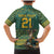 Custom South Africa Rugby Bokke Mascot Family Matching Mermaid Dress and Hawaiian Shirt With Flag Style LT9 - Wonder Print Shop