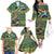 Custom South Africa Rugby Bokke Mascot Family Matching Off The Shoulder Long Sleeve Dress and Hawaiian Shirt With Flag Style - Wonder Print Shop