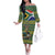 Custom South Africa Rugby Bokke Mascot Family Matching Off The Shoulder Long Sleeve Dress and Hawaiian Shirt With Flag Style - Wonder Print Shop