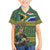 Custom South Africa Rugby Bokke Mascot Family Matching Off The Shoulder Long Sleeve Dress and Hawaiian Shirt With Flag Style - Wonder Print Shop