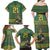 Custom South Africa Rugby Bokke Mascot Family Matching Off Shoulder Maxi Dress and Hawaiian Shirt With Flag Style LT9 - Wonder Print Shop