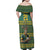 Custom South Africa Rugby Bokke Mascot Family Matching Off Shoulder Maxi Dress and Hawaiian Shirt With Flag Style LT9 - Wonder Print Shop