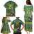 Custom South Africa Rugby Bokke Mascot Family Matching Puletasi and Hawaiian Shirt With Flag Style - Wonder Print Shop