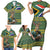 Custom South Africa Rugby Bokke Mascot Family Matching Short Sleeve Bodycon Dress and Hawaiian Shirt With Flag Style - Wonder Print Shop