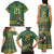 Custom South Africa Rugby Bokke Mascot Family Matching Tank Maxi Dress and Hawaiian Shirt With Flag Style - Wonder Print Shop