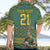 Custom South Africa Rugby Bokke Mascot Hawaiian Shirt With Flag Style - Wonder Print Shop