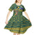 Custom South Africa Rugby Bokke Mascot Kid Short Sleeve Dress With Flag Style - Wonder Print Shop