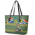 Custom South Africa Rugby Bokke Mascot Leather Tote Bag With Flag Style