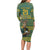 Custom South Africa Rugby Bokke Mascot Long Sleeve Bodycon Dress With Flag Style - Wonder Print Shop