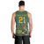 Custom South Africa Rugby Bokke Mascot Men Tank Top With Flag Style - Wonder Print Shop