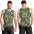 Custom South Africa Rugby Bokke Mascot Men Tank Top With Flag Style - Wonder Print Shop