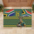 Custom South Africa Rugby Bokke Mascot Rubber Doormat With Flag Style - Wonder Print Shop