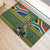 Custom South Africa Rugby Bokke Mascot Rubber Doormat With Flag Style - Wonder Print Shop