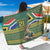 Custom South Africa Rugby Bokke Mascot Sarong With Flag Style - Wonder Print Shop