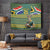 Custom South Africa Rugby Bokke Mascot Tapestry With Flag Style - Wonder Print Shop