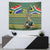 Custom South Africa Rugby Bokke Mascot Tapestry With Flag Style - Wonder Print Shop