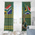 Custom South Africa Rugby Bokke Mascot Window Curtain With Flag Style - Wonder Print Shop