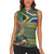 Custom South Africa Rugby Bokke Mascot Women Sleeveless Polo Shirt With Flag Style - Wonder Print Shop