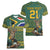 Custom South Africa Rugby Bokke Mascot Women V-Neck T-Shirt With Flag Style - Wonder Print Shop