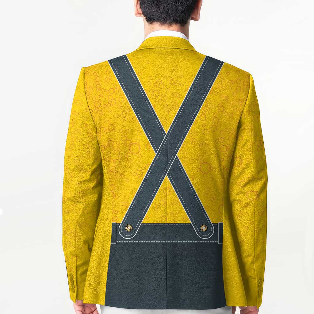 Lederhosen Oktoberfest Blazer Bavarian Beer Time - Wonder Print Shop