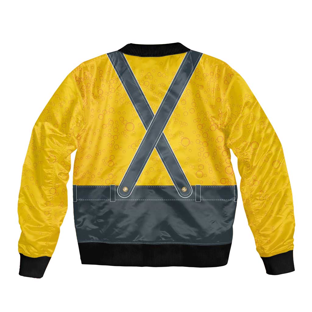 Lederhosen Oktoberfest Bomber Jacket Bavarian Beer Time - Wonder Print Shop