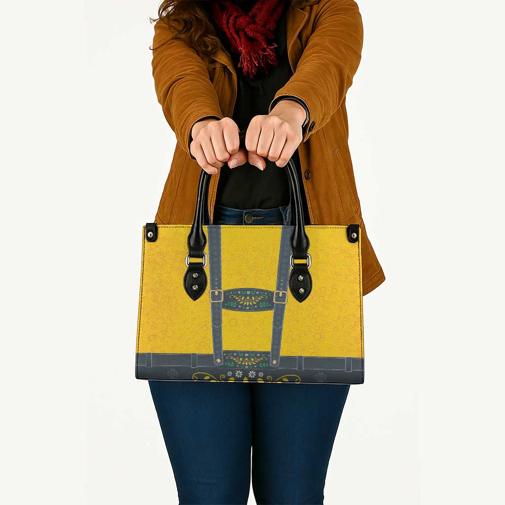 Lederhosen Oktoberfest Leather Bag Bavarian Beer Time - Wonder Print Shop