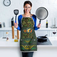 Lederhosen Oktoberfest Apron Hops And Malt Pattern - Wonder Print Shop