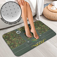 Lederhosen Oktoberfest Bathroom Set Hops And Malt Pattern - Wonder Print Shop
