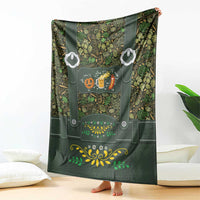 Lederhosen Oktoberfest Blanket Hops And Malt Pattern - Wonder Print Shop