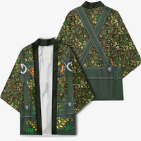 Lederhosen Oktoberfest Kimono Hops And Malt Pattern - Wonder Print Shop