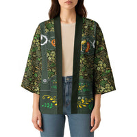 Lederhosen Oktoberfest Kimono Hops And Malt Pattern - Wonder Print Shop