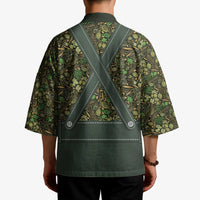 Lederhosen Oktoberfest Kimono Hops And Malt Pattern - Wonder Print Shop