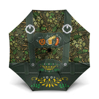 Lederhosen Oktoberfest Umbrella Hops And Malt Pattern - Wonder Print Shop