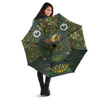 Lederhosen Oktoberfest Umbrella Hops And Malt Pattern - Wonder Print Shop