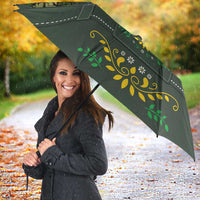 Lederhosen Oktoberfest Umbrella Hops And Malt Pattern - Wonder Print Shop