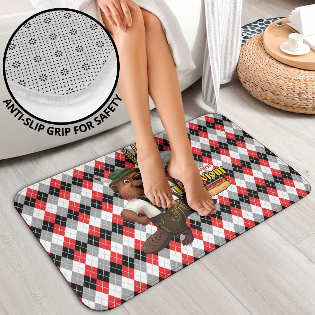 Oktoberfest Beaver Bathroom Set On My Wurst Behaviour - Wonder Print Shop