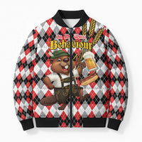 Oktoberfest Beaver Bomber Puffer Jacket On My Wurst Behaviour - Wonder Print Shop