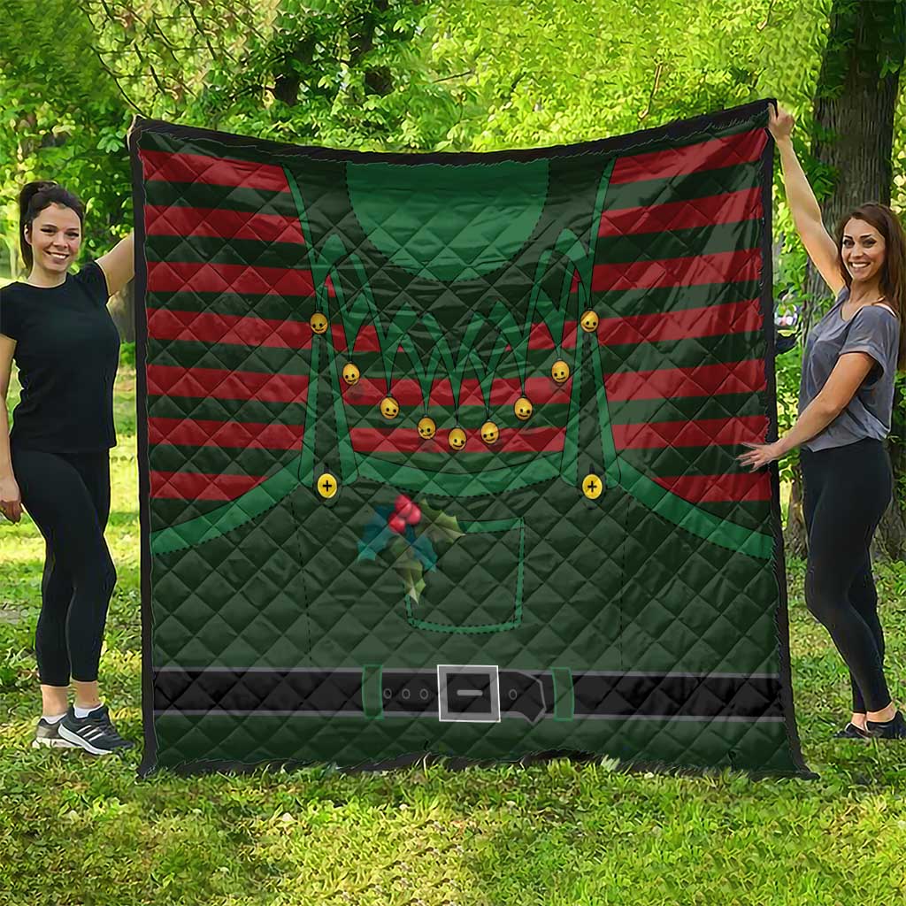 Christmas Elf Costume Quilt Santa’s Little Helper Outfit - Wonder Print Shop