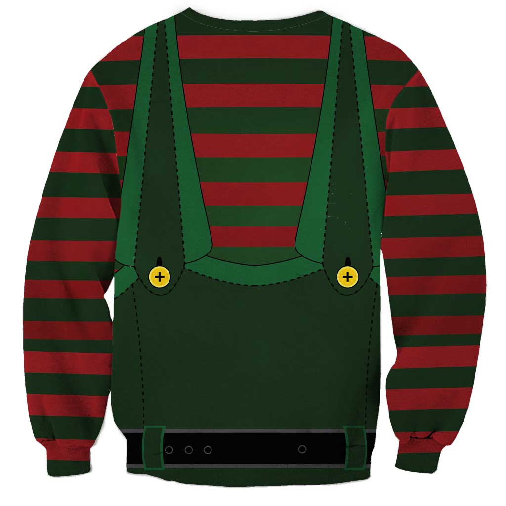 Christmas Elf Costume Sweatshirt Santa’s Little Helper Outfit - Wonder Print Shop