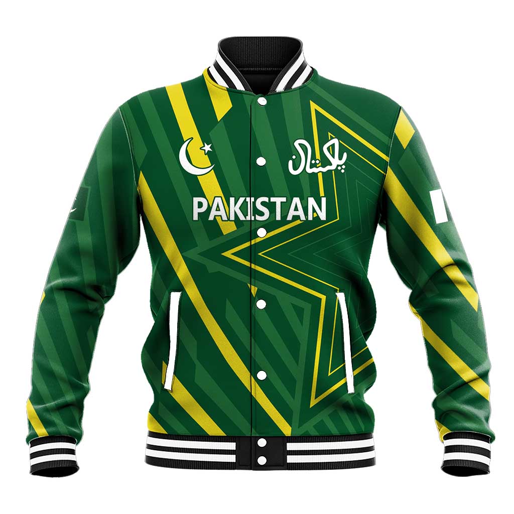 Pakistan Cricket Custom Baseball Jacket Shaheen Falcon Go Champions LT9 - Wonder Print Shop