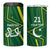 Pakistan Cricket Custom 4 in 1 Can Cooler Tumbler Shaheen Falcon Go Champions LT9 - Wonder Print Shop