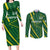 Pakistan Cricket Custom Couples Matching Long Sleeve Bodycon Dress and Long Sleeve Button Shirt Shaheen Falcon Go Champions LT9 - Wonder Print Shop