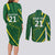 Pakistan Cricket Custom Couples Matching Long Sleeve Bodycon Dress and Long Sleeve Button Shirt Shaheen Falcon Go Champions LT9 - Wonder Print Shop