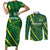 Pakistan Cricket Custom Couples Matching Short Sleeve Bodycon Dress and Long Sleeve Button Shirt Shaheen Falcon Go Champions LT9 - Wonder Print Shop